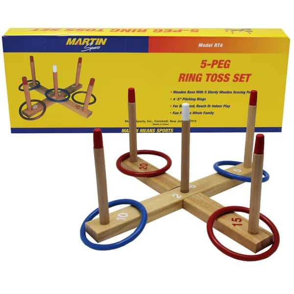 Ring Toss Set, 5-Peg