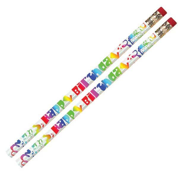 Happy Birthday Fiesta Pencils, 12 Per Pack, PK12