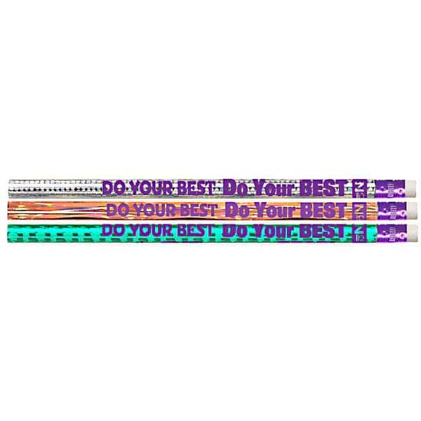 Do Your Best On The Test Motivational Pencils, PK144, Recommended Age: 5+ Years