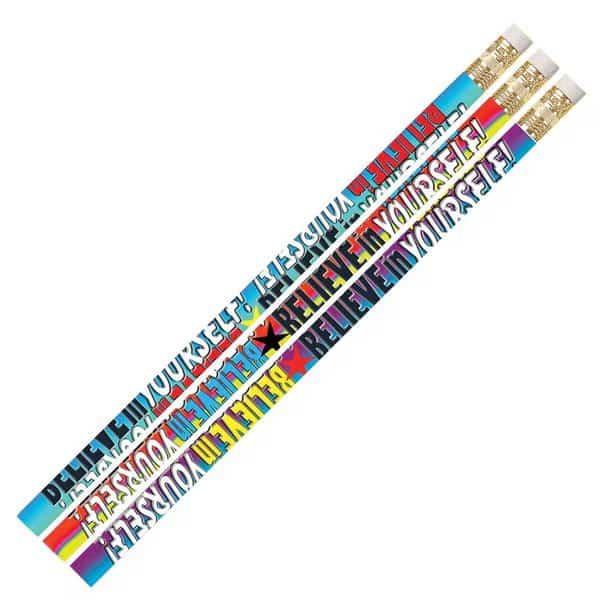 Believe In Yourself Motivational Pencil, PK144, 144PK