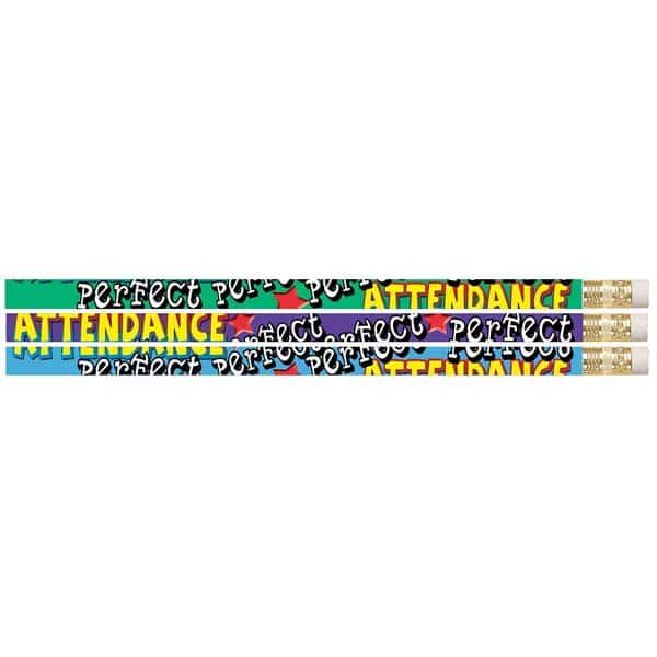 Perfect Attendance Motivational Pencil, PK144, 144PK
