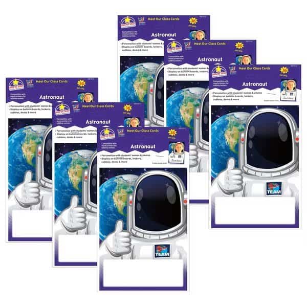 Launch Into Learning Astronaut Meet Our Class Cards, 216PK