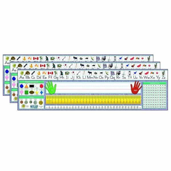 Canadian Traditional Manuscript Desk Plates, 36 Pieces, PK3