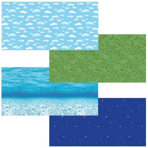 Bulletin Board Art Paper Roll, Nature Assortment, 48in x 12ft, PK4