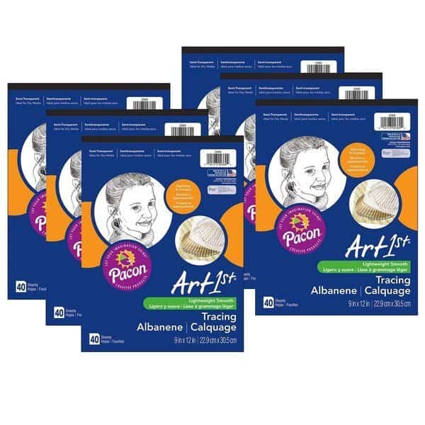 Tracing Pad, 9 x 12, PK6, Ucreate, Mfr#: P2369