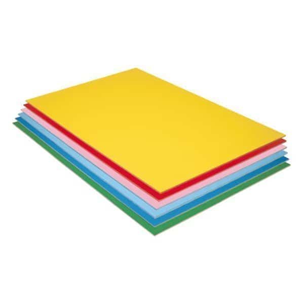 Foam Board, 6 Assorted Colors, Matte, 20in x 30in, PK 12