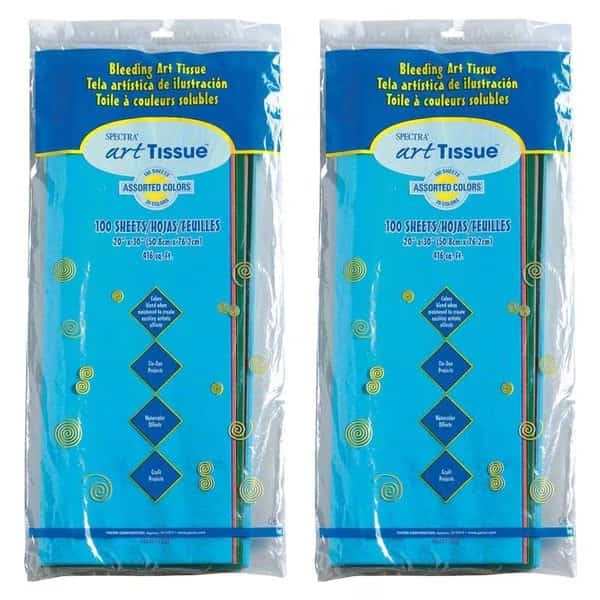 Deluxe Bleeding Art Tissue, 20 Colors, 20 x 30, PK200