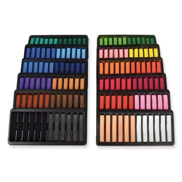Square Artist Pastels, 24 Assorted Colors, 6 Each, 144 Pieces