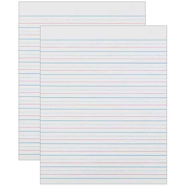 Zaner-Bloser Sulphite Handwriting Paper, 8 x 10.5, 500 Shts/Pk, PK2