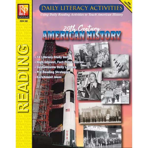 Daily Literacy Activities - 20th Century American History Reading