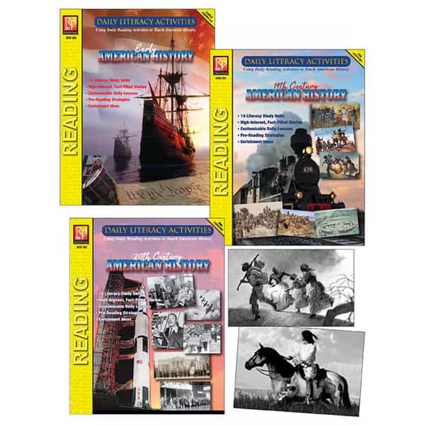 Daily Literacy Activities - American History Complete Set of 3 Titles