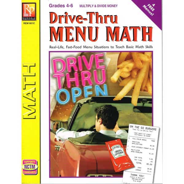 Drive-Thru Menu Math - Multiply + Divide Money