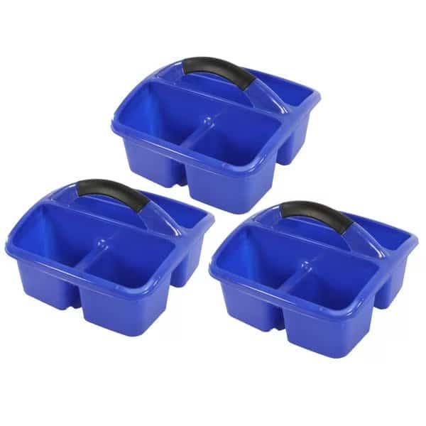 Deluxe Small Utility Caddy, Blue, 3PK