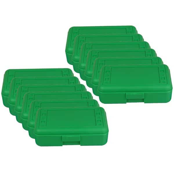 Pencil Box, Green, PK12