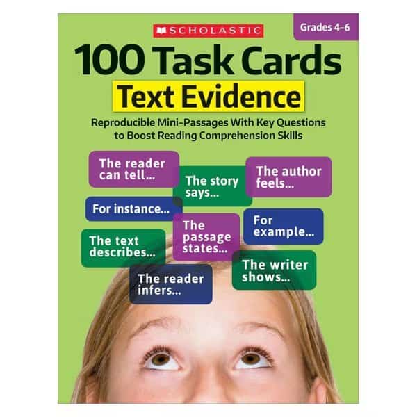 100 Task Cards - Text Evidence