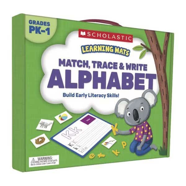 Learning Mats - Match, Trace + Write the Alphabet for Grades PreK-1