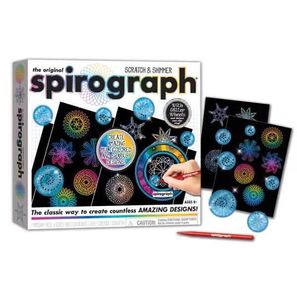 Spirograph Scratch + Shimmer Kit