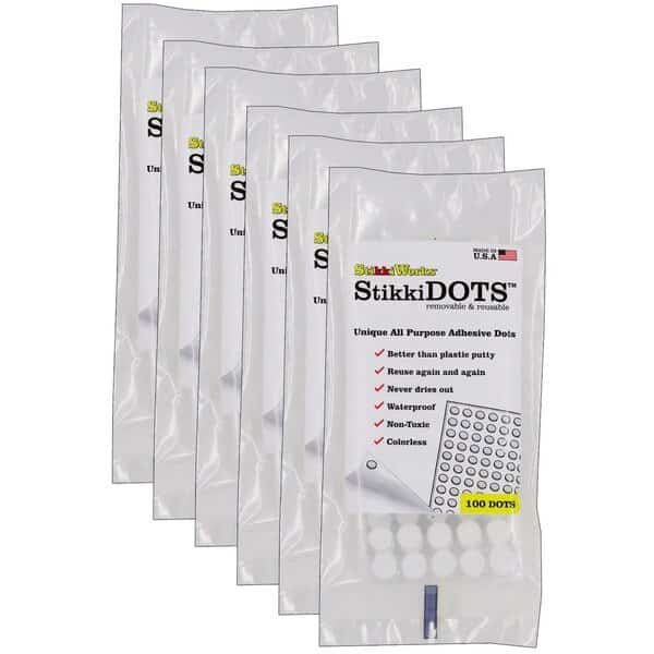 Stikki Dots Reusable Adhesive, PK600