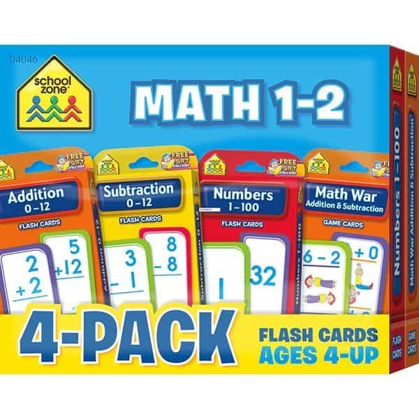 Math 1-2 Flash Card, PK4