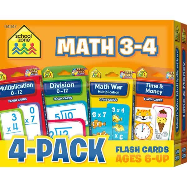 Math 3-4 Flash Card, PK4