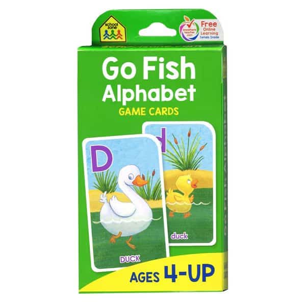 Go Fish Game Cards, PK6, School Zone Publishing, Mfr#: 05014