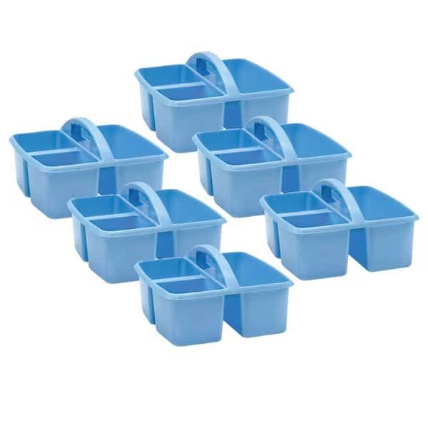 Plastic, Light Blue, 6 PK
