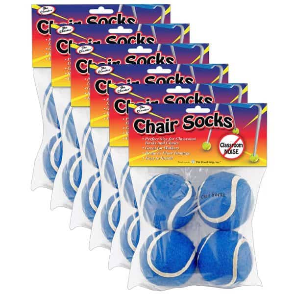 Chair Socks, Blue, PK24