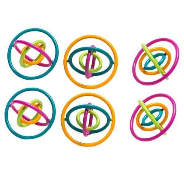 Gyrobi, Plastic Ring Fidget Toy, PK6