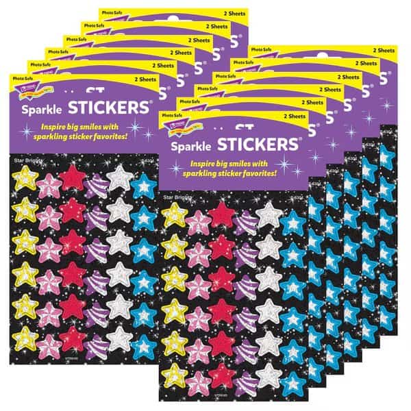 Star Brights Sparkle Stickers, PK864