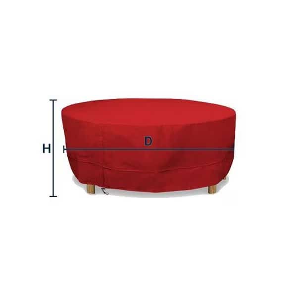 MERIDIAN Series, Rectangular Table  - Red, 37L x 18W x 18H