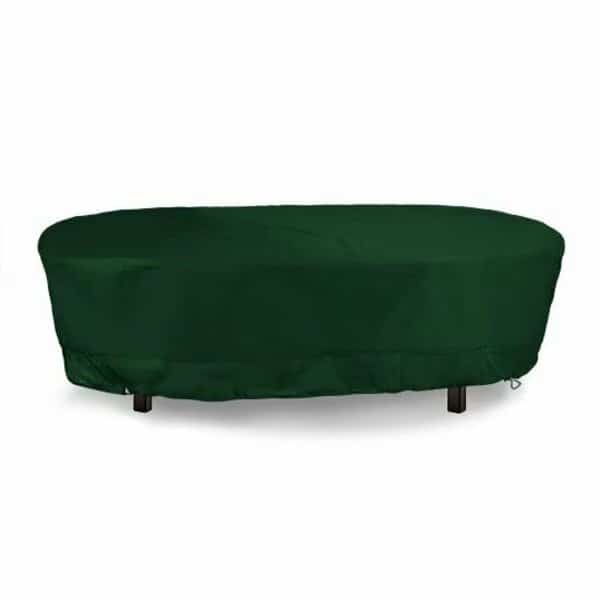 Meridian Oval Table Set Cover, Hunter Green, 132 in L x 30 in W x 78 in H, Eevelle, Mfr#: MDTBLOVL_132L_78W_30H-HTR