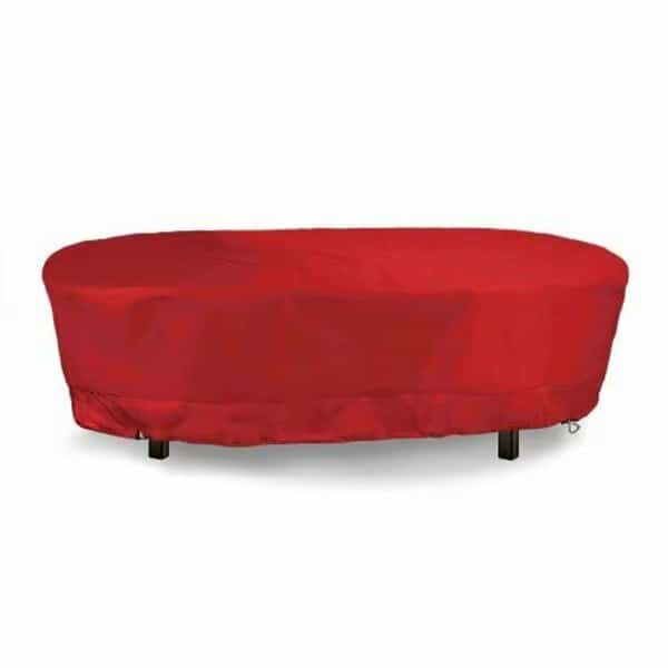 MERIDIAN Series, Oval Table Cover  - Red, 70L x 25.5W x 48H