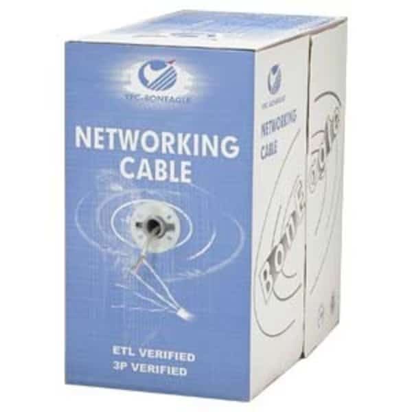 CAT5E 24AWG Stranded UTP Ethernet Cable CMH- 1000Ft- Red
