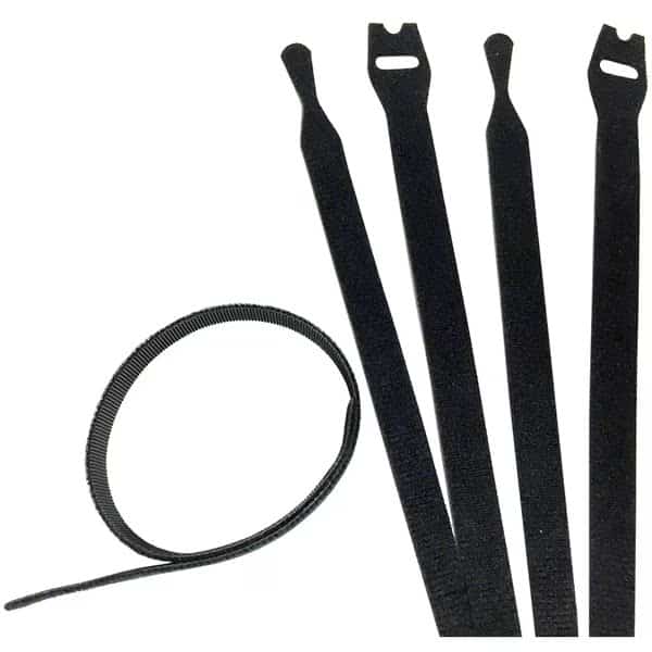 Cable Tie, 12 in L, Yellow, Nylon, Polyethylene, 18 lb Strength