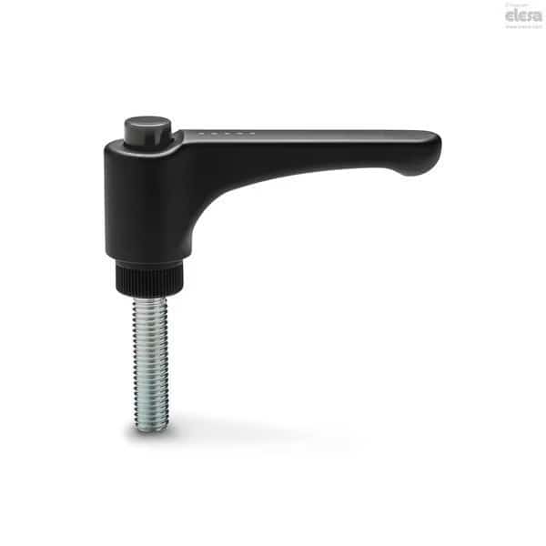 Zinc-plated steel threaded stud, ERW.30 p-10-24x1-C1