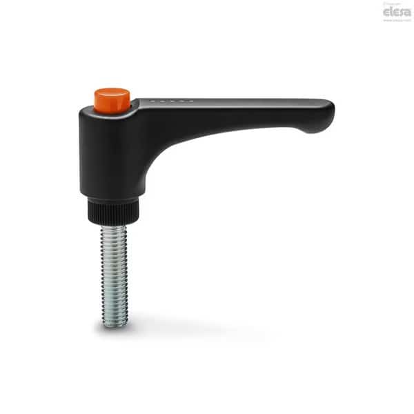 Zinc-plated steel threaded stud, ERW.63-p-M8x30-C2