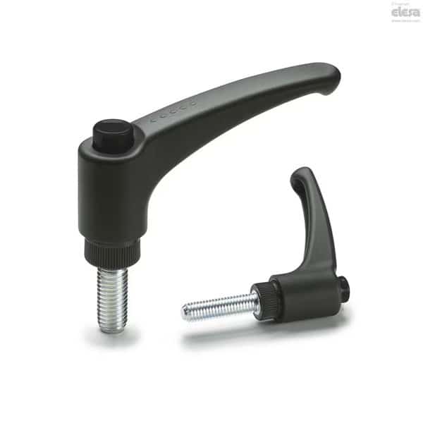 Zinc-plated steel threaded stud, ERX.44 p-10-32x1-C1