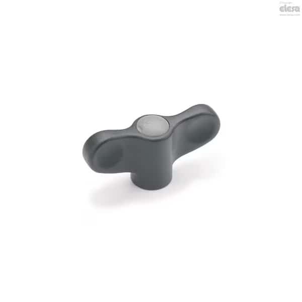 Wing Nut, 5/16"-18, Stainless Steel, Matte, 1.1 in Ht, 2.17 in Max Wing Span