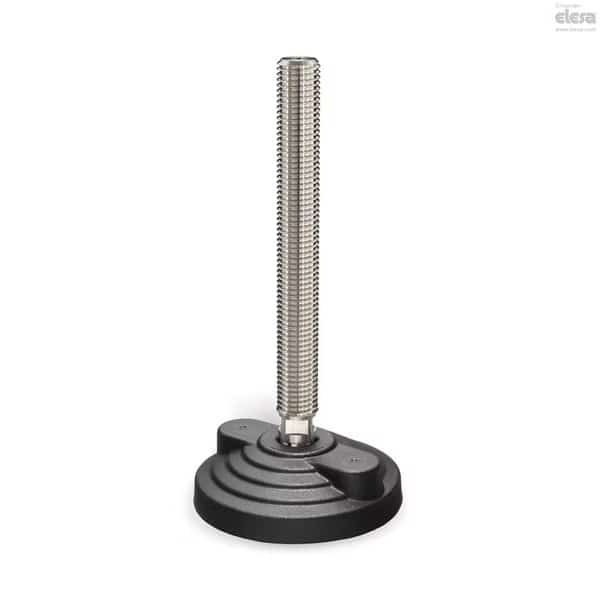 Levelling elements for ground mounting, LVQ.F-100-14-AS-SST-5/8-11x8