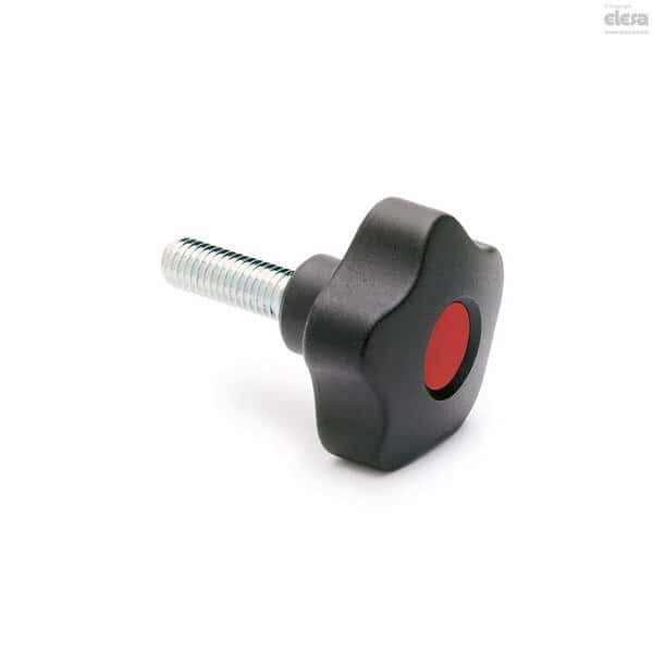Zinc-plated steel threaded stud, with cap, VCT.40 p-M6x20-C6