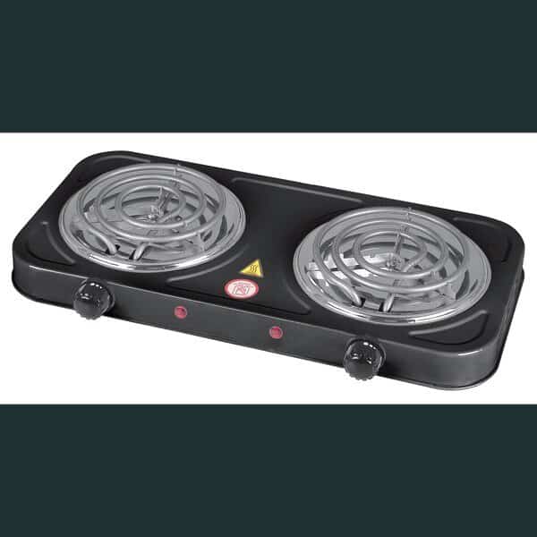 Electric Double Burner - Black