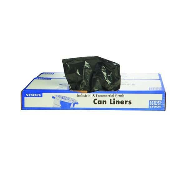 55 gal - 60 gal Trash Bags, Brown/Black, 100 PK