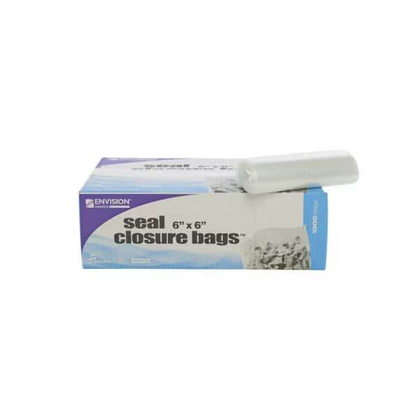 Clear Resealable Zipper Seal Storage Bags  6 x 6 Case of 1000 Bags, 1000PK