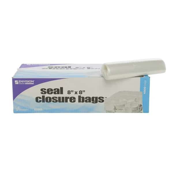 Clear Resealable Zipper Seal Storage Bags  8 x 8 Case of 1000 Bags, 1000PK