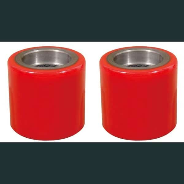 2 Pieces Replacement Polyurethane Steering Wheels Kit for Manual Pallet Jack, PK1