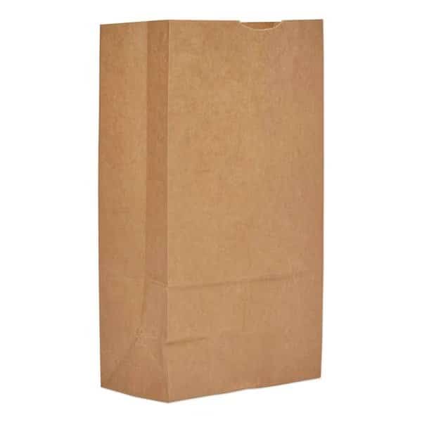 Grocery Paper Bags, 12 lbs Cap, No 12, 7.06wx4.5dx12.75h, Kraft, PK1000