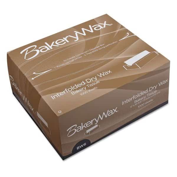 EcoCraft Interfolded Dry Wax Bakery Tissue, 6 x 10 3/4, White, PK10000