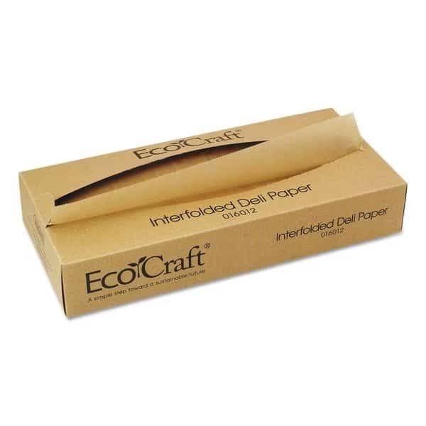 EcoCraft Interfolded Soy Wax Deli Sheets, 12 x 10 3/4, PK6000