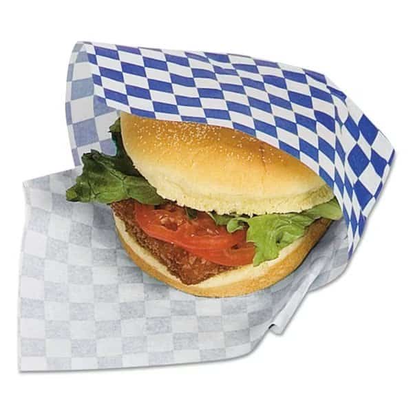 EcoCraft Grease-Resistant Paper Wrap/Liner, 12 x 12, Blue, PK5000