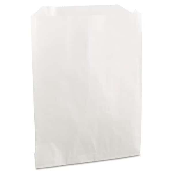 Grease-Resistant Single-Serve Bags, 6" x 7.25", White, PK2000